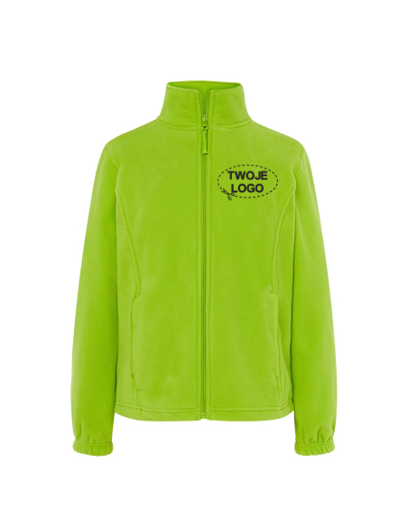 Gruby damski POLAR 300 z wyhaftowanym Twoim logo - Lime