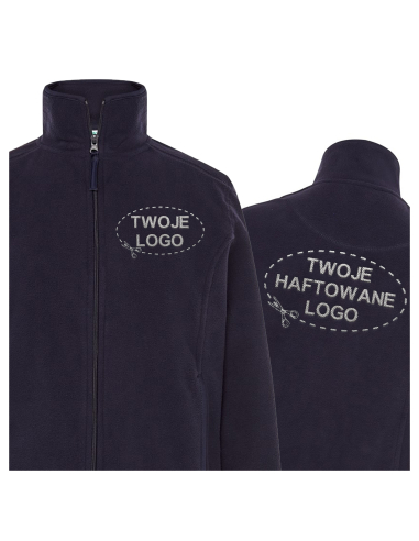 Gruby damski POLAR 300 z wyhaftowanym Twoim logo - Navy