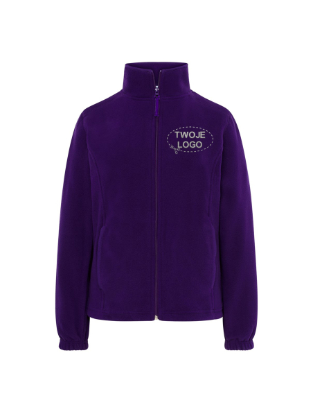 Gruby damski POLAR 300 z wyhaftowanym Twoim logo - Purple