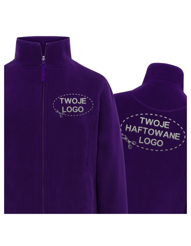 Gruby damski POLAR 300 z wyhaftowanym Twoim logo - Purple