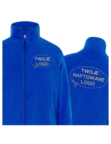 Gruby damski POLAR 300 z wyhaftowanym Twoim logo - Royal Blue