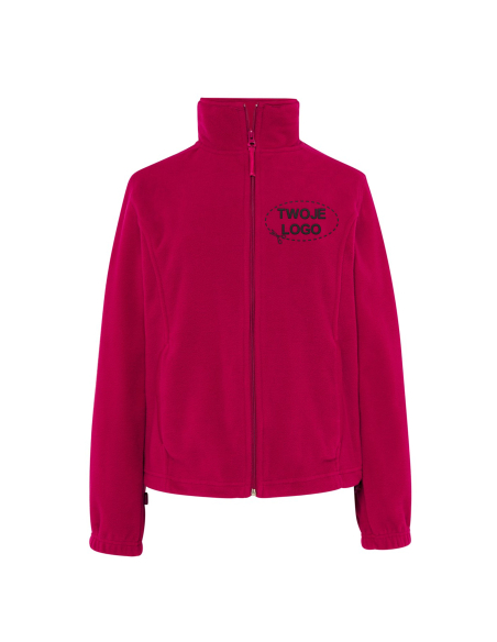 Gruby damski POLAR 300 z wyhaftowanym Twoim logo - Raspberry