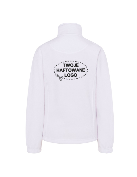 Gruby damski POLAR 300 z wyhaftowanym Twoim logo - White