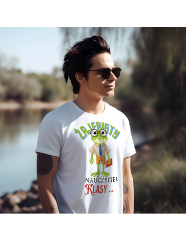 KOSZULKA MĘSKA Żajebisty nauczyciel...