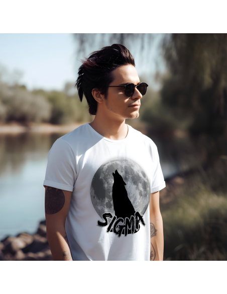 KOSZULKA MĘSKA Sigma wilk i księżyc