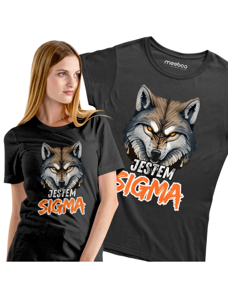 KOSZULKA DAMSKA Jestem sigma wilk