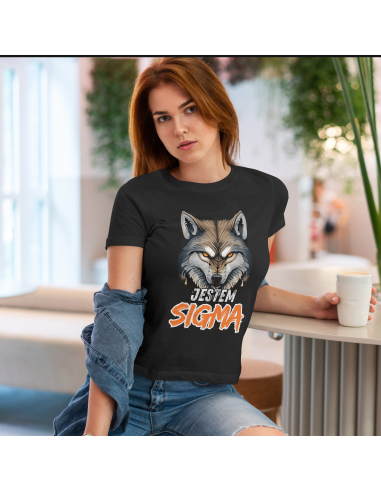 KOSZULKA DAMSKA Jestem sigma wilk