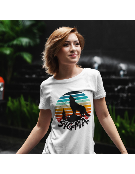 KOSZULKA DAMSKA Sigma wilk