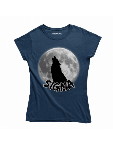 KOSZULKA DAMSKA Sigma wilk i księżyc