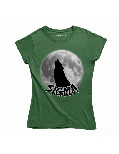 KOSZULKA DAMSKA Sigma wilk i księżyc