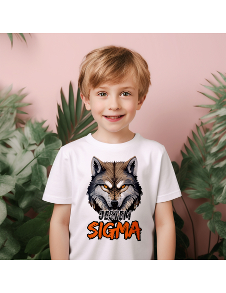 Koszulka DZIECIĘCA Jestem sigma wilk