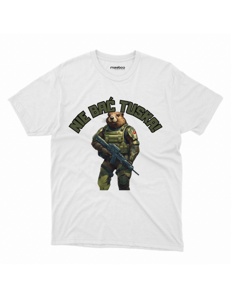 KOSZULKA MĘSKA Bober nie bać tuska military