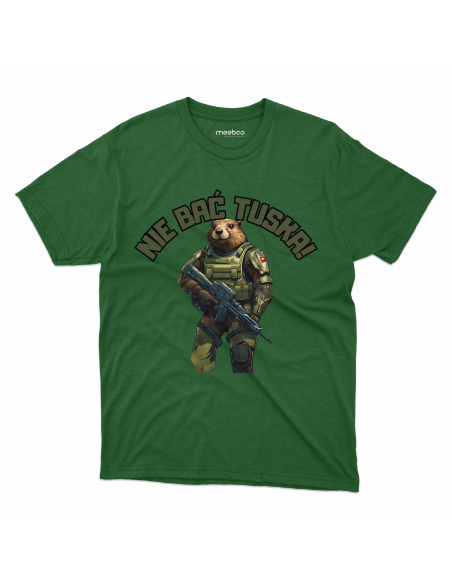 KOSZULKA MĘSKA Bober nie bać tuska military
