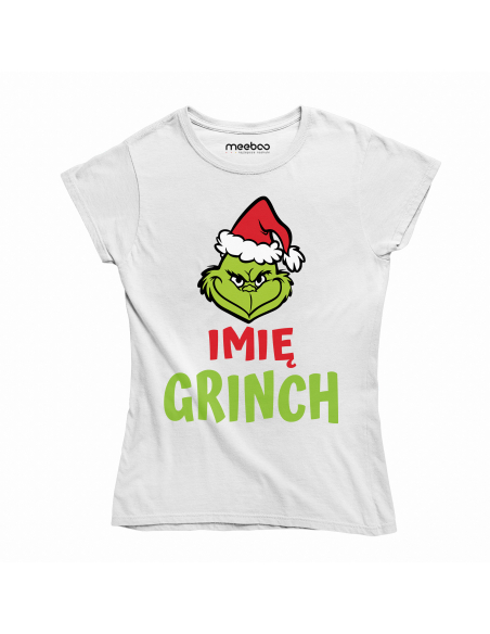 KOSZULKA DAMSKA Grinch + Twoje imię