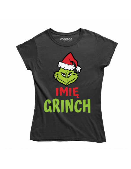 KOSZULKA DAMSKA Grinch + Twoje imię