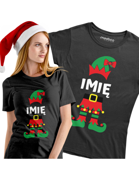 KOSZULKA DAMSKA Elf + Twoje imię