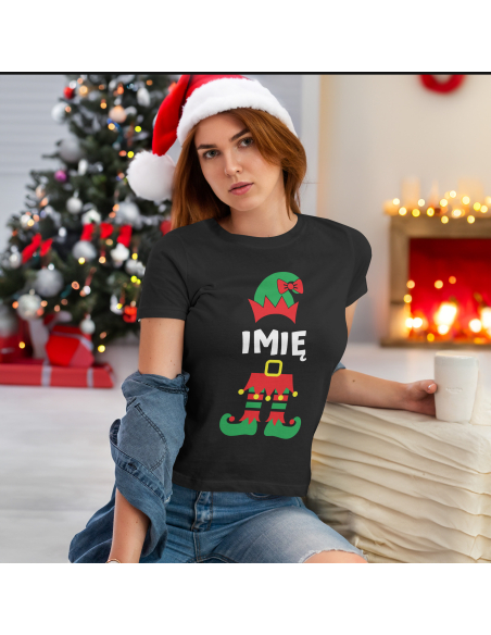 KOSZULKA DAMSKA Elf + Twoje imię