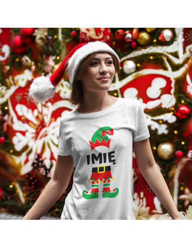 KOSZULKA DAMSKA Elf + Twoje imię