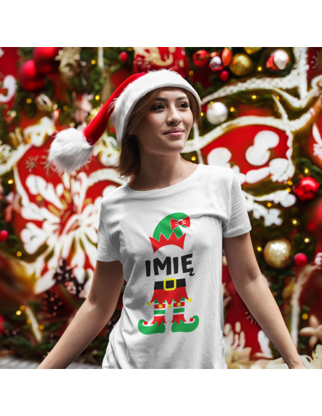 KOSZULKA DAMSKA Elf + Twoje imię