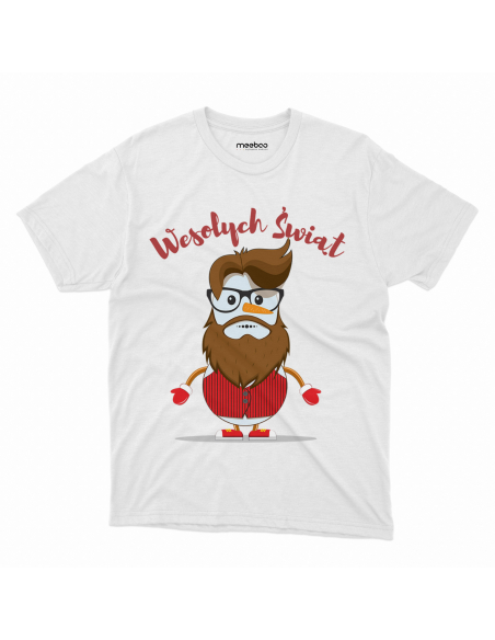 KOSZULKA DZIECIĘCA Wesołych świąt bałwan z brodą