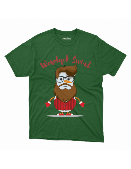 KOSZULKA DZIECIĘCA Wesołych świąt bałwan z brodą