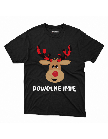 KOSZULKA DZIECIĘCA Renifer + Twoje imię
