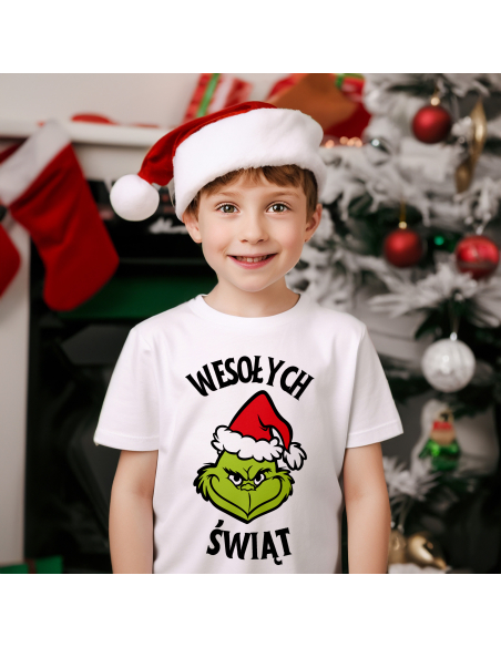 KOSZULKA DZIECIĘCA Grinch - Wesołych świąt