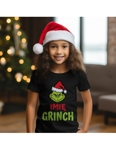 KOSZULKA DZIECIĘCA Grinch + Twoje imię