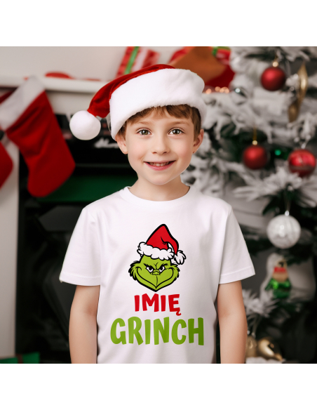 KOSZULKA DZIECIĘCA Grinch + Twoje imię
