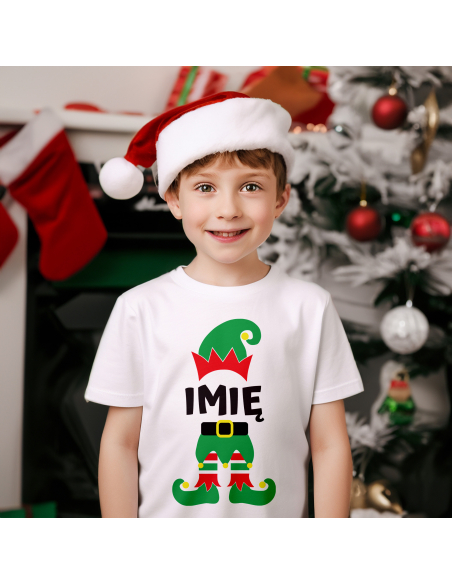 KOSZULKA DZIECIĘCA Zielony Elf + Twoje imię
