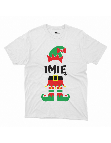 KOSZULKA DZIECIĘCA Czerwony Elf + Twoje imię