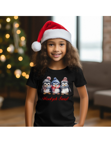 KOSZULKA DZIECIĘCA Pingwiny wesołych...
