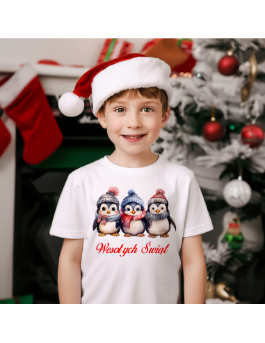 KOSZULKA DZIECIĘCA Pingwiny wesołych...