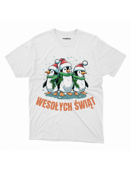 KOSZULKA DZIECIĘCA Wesołych świąt pingwiny