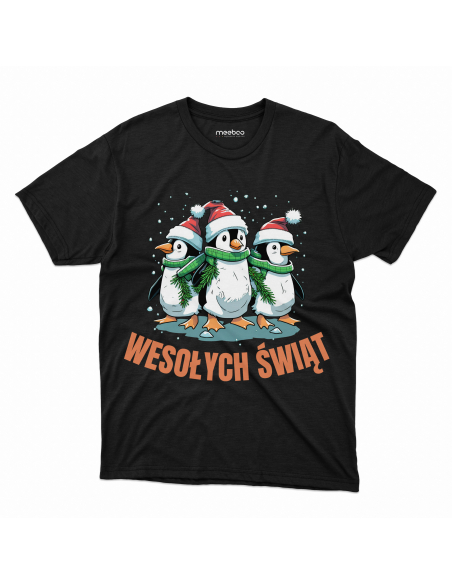 KOSZULKA DZIECIĘCA Wesołych świąt pingwiny