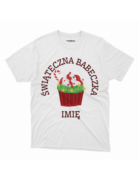 KOSZULKA DZIECIĘCA Świąteczne babeczka + Twoje imię