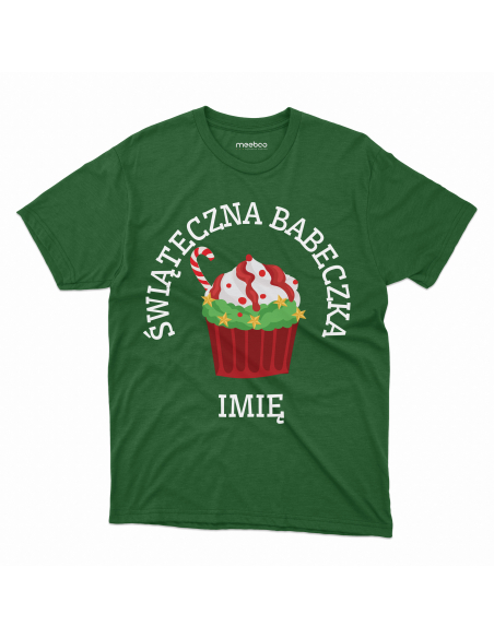 KOSZULKA DZIECIĘCA Świąteczne babeczka + Twoje imię