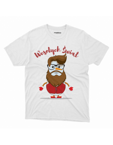 KOSZULKA MĘSKA Wesołych świąt bałwan...