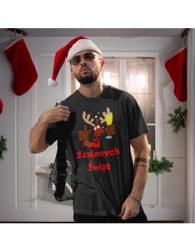 KOSZULKA MĘSKA Szalonych świąt