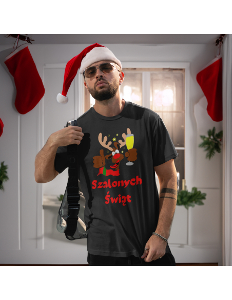 KOSZULKA MĘSKA Szalonych świąt