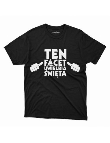 KOSZULKA MĘSKA Ten facet uwielbia święta