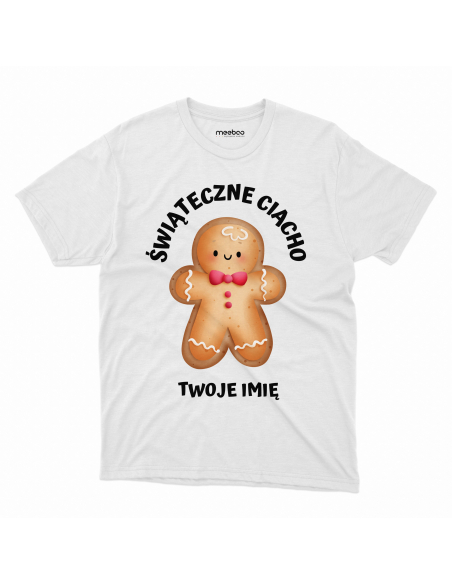 KOSZULKA MĘSKA Świąteczne ciacho + Twoje imię
