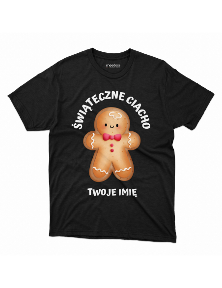 KOSZULKA MĘSKA Świąteczne ciacho + Twoje imię