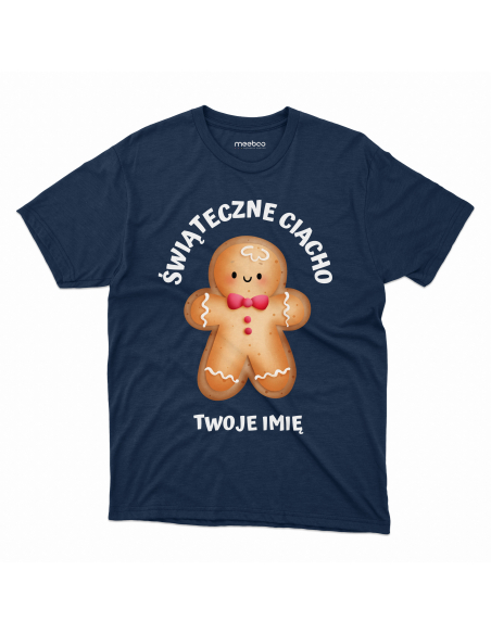 KOSZULKA MĘSKA Świąteczne ciacho + Twoje imię
