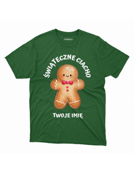 KOSZULKA MĘSKA Świąteczne ciacho + Twoje imię