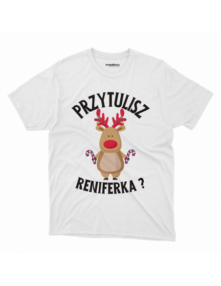 KOSZULKA MĘSKA Przytulisz reniferka
