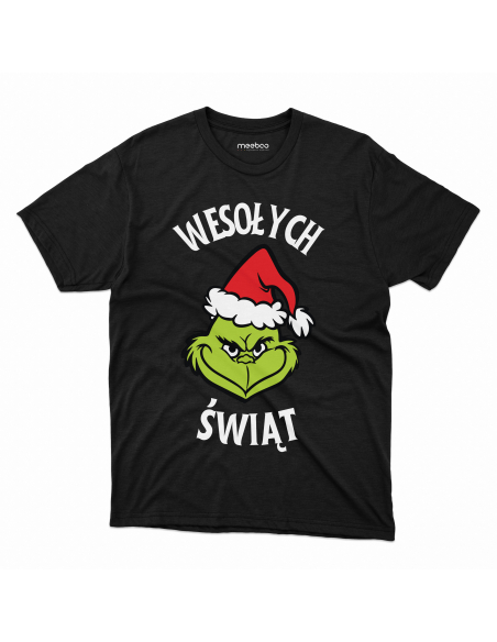 KOSZULKA MĘSKA Grinch - Wesołych świąt