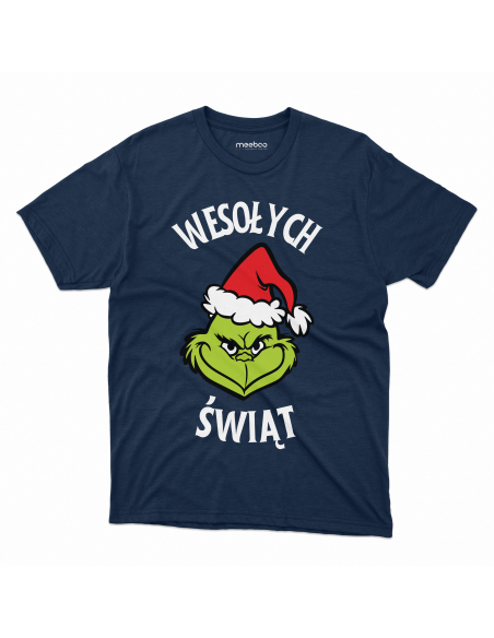 KOSZULKA MĘSKA Grinch - Wesołych świąt