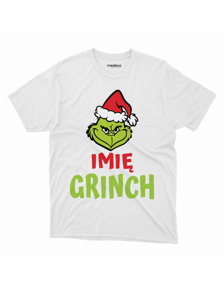 KOSZULKA MĘSKA Grinch + Twoje imię