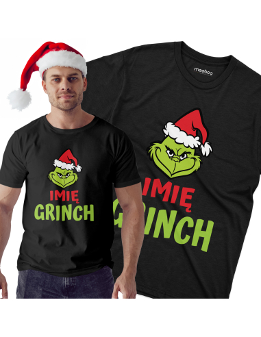 KOSZULKA MĘSKA Grinch + Twoje imię